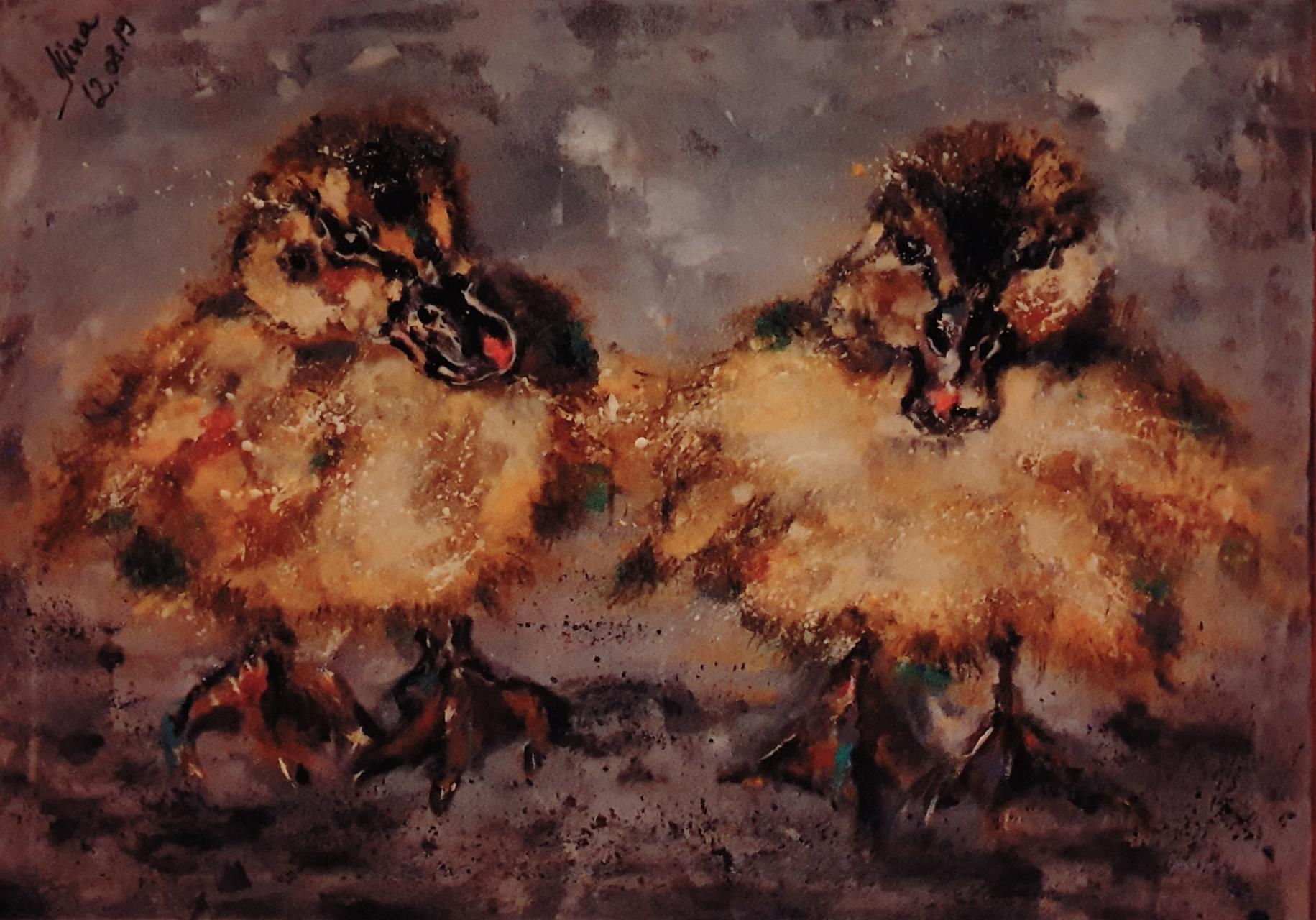 ArteDiAlina.com painting: it takes time to grow young